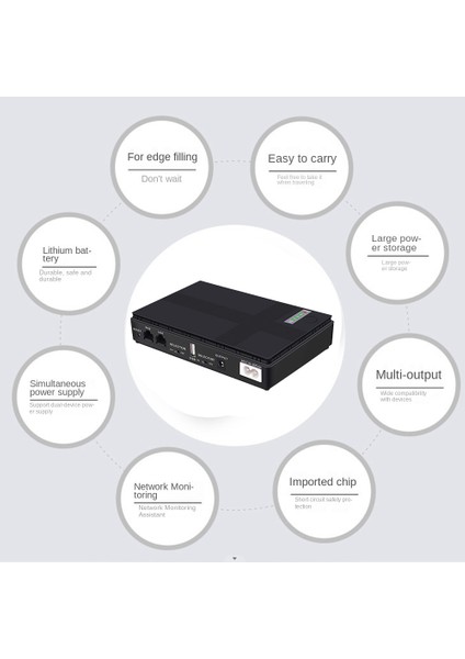 9V 12V Kesintisiz Güç Kaynağı Mini Ups USB Poe Wifi Yönlendirici Cctv Için 10400MAH Pil Yedekleme Cctv (Abd Tak) (Yurt Dışından)
