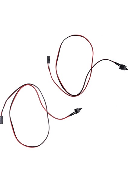 Paket 2 Pin Sw Pc Güç Kablosu Açma/kapama Düğmesi Atx Bilgisayar Anahtarı Kablosu 45 cm (Yurt Dışından)