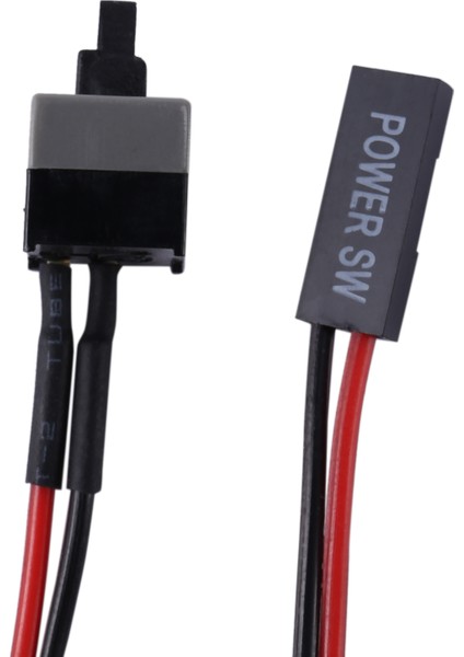 Paket 2 Pin Sw Pc Güç Kablosu Açma/kapama Düğmesi Atx Bilgisayar Anahtarı Kablosu 45 cm (Yurt Dışından)