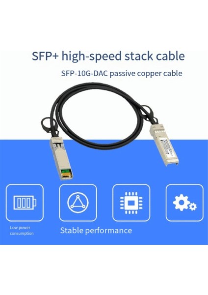 10G Sfp+ Dac Kablosu, Doğrudan Bağlantılı Pasif Bakır Kablo, 1 Metre Cisco, Mikrotik, Netgear, Zyxel Switch Için Çalışır (Yurt Dışından)