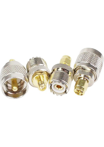 4 Adet/takım Uhf SL16 PL259 SO239 Sma Erkek Fiş Dişi Jack Rf Konnektörü Test Dönüştürücü (Yurt Dışından)