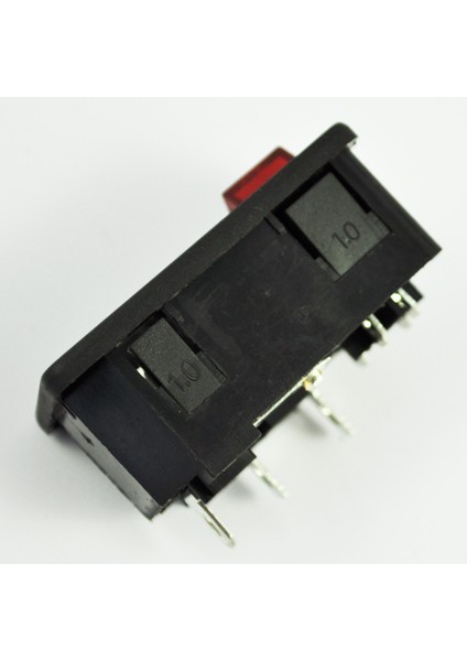 Sodıal(R) Girişli Erkek Sigorta Anahtarlı Priz 10A 250V 3 Pin IEC320 C14 (Yurt Dışından)