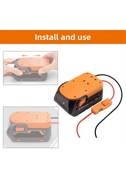 Ridgid Için Aeg 18V Akü Için Akü Adaptörü Anahtar Sigortalar ve Kablo Terminalleri Elektrikli Alet Akü Dönüştürücü Kiti (Yurt Dışından)