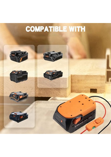 Ridgid Için Aeg 18V Akü Için Akü Adaptörü Anahtar Sigortalar ve Kablo Terminalleri Elektrikli Alet Akü Dönüştürücü Kiti (Yurt Dışından)