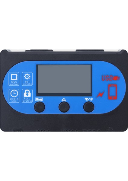 Güneş Kontrol Cihazı 30A Güneş Voltaj Regülatörü Pwm Pil Şarj Cihazı LCD Ekran Çift USB Solar Şarj Kontrolörleri (Yurt Dışından)