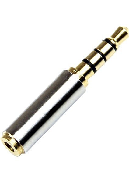 Altın 3.5mm Erkek - 2.5mm Kadın Fiş Stereo Ses Kulaklık Jak Adaptörü Dönüştürücü (Yurt Dışından)