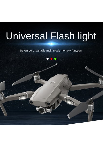 4 Adet 7 Renk Drone Çakarlı Lamba USB LED Anti-Çarpışma Bisiklet Kuyruk Drone Gece Sinek Mini Sinyal Yanıp Sönen Uyarı Işığı (Yurt Dışından)