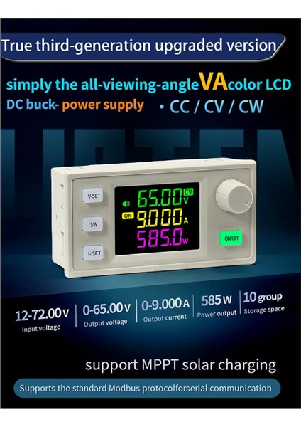 Yeni XY6509X Cnc Ayarlanabilir Dc Güç Kaynağı Sabit Voltaj Sabit Akım Bakım 65V 9A 585W Adım Aşağı Modülü (Yurt Dışından)