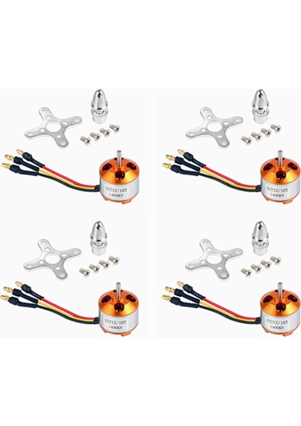 4 Adet 2212 1400KV Fırçasız Öncü Motor Montajlı 10T Rc Uçak Için/kkmulticopter 4/6 Aks Quadcopter Ufo (Yurt Dışından)