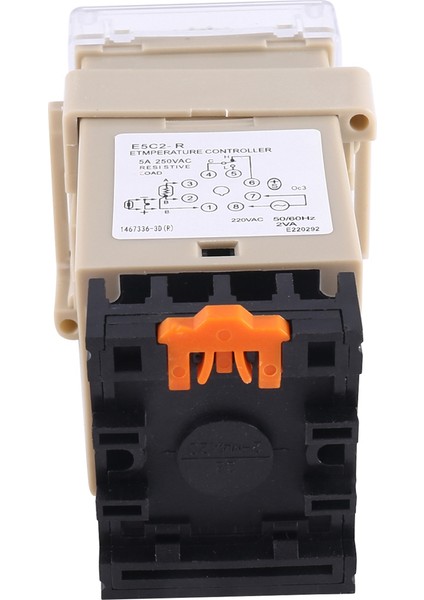 Adet E5C2 Kılavuz Rayı Tipi Sıcaklık Kontrol Cihazı 220V 0~399°C Dijital Ekran Işaretçi Kontrol Anahtarı(B) (Yurt Dışından) indirimleri
