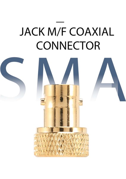 Sma Erkek - Bnc Dişi Jak M/f Düz Tip Rf Adaptör Koaksiyel Konnektör (Yurt Dışından)