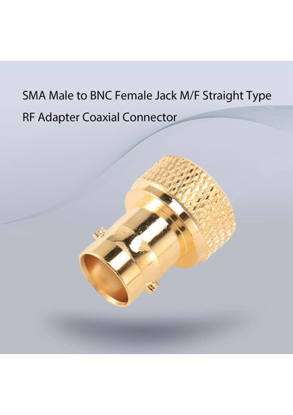 Sma Erkek - Bnc Dişi Jak M/f Düz Tip Rf Adaptör Koaksiyel Konnektör (Yurt Dışından)