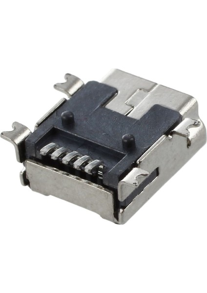 Yedek Mini USB Tip B Dişi 5 Pin Pcb Kartı Montaj Jakı Şarj Konnektörü 10 Adet (Yurt Dışından)
