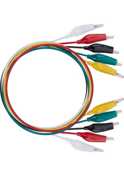 10 Parça ve 5 Renk Test Kablosu Seti ve Timsah Klipsleri, 20,5 Inç (5 Paket) (Yurt Dışından) modelleri