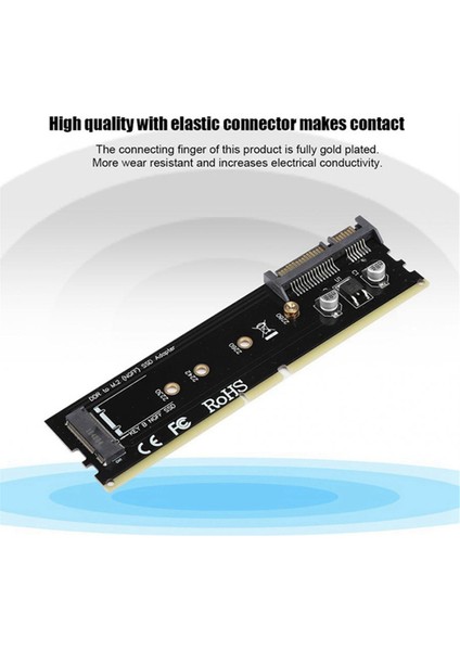 Ddr3 Ddr4 Ddr2 - M2 SSD Adaptörü M.2 Ngff B Anahtar Yükseltici Kart Sata 15PIN Güç + Sata 7pin Veri Bağlantı Noktası (Yurt Dışından)