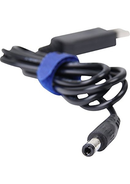 Usb'den Dc'ye Dönüştürme Kablosu 5V - 12V Gerilim Yükseltme Kablosu 5.5x2.1mm Dc Erkek 1m Yeni (Yurt Dışından)