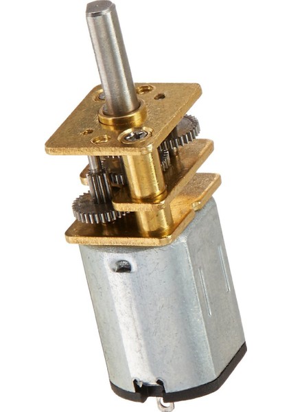 JA12-N20 Model Dc 12V 100RPM Tork Şanzıman Mini Dişli Kutusu Motor Gümüş+Altın (Yurt Dışından)