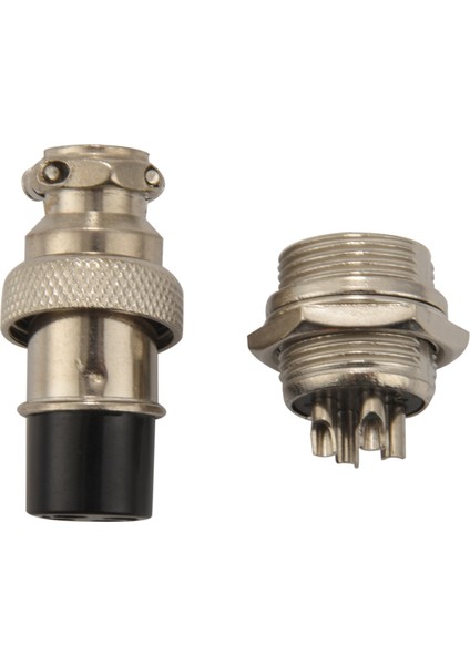 Pin Metal Erkek Dişi Panel Konektörü 16MM GX16-4 Gümüş Havacılık Fişi 10 Adet (Yurt Dışından)