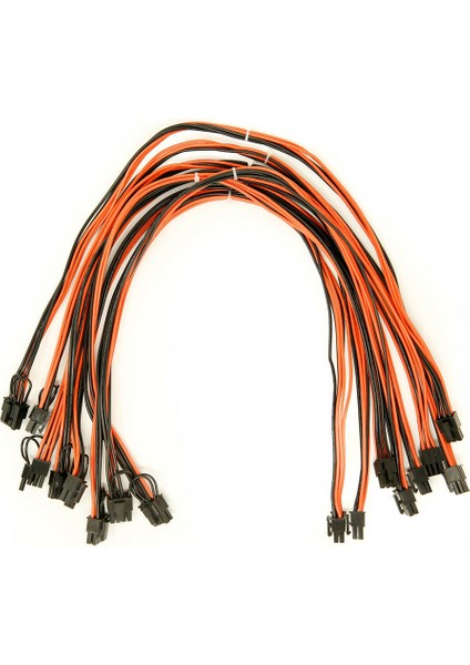 8 Paket 6 Pin Pcı - 6+2 Pin Erkek - Erkek Pcı Kablosu 6 Pin Pcı-E - 8 Pin (6+2) Pcı-E Kablo, 23,6 Inç Uzunluk 18 Awg (Yurt Dışından)