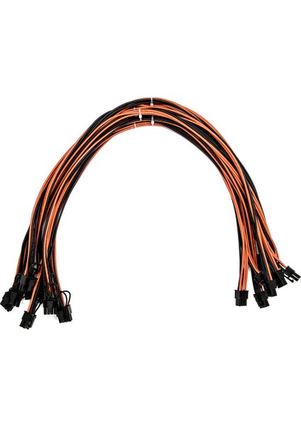 8 Paket 6 Pin Pcı - 6+2 Pin Erkek - Erkek Pcı Kablosu 6 Pin Pcı-E - 8 Pin (6+2) Pcı-E Kablo, 23,6 Inç Uzunluk 18 Awg (Yurt Dışından)