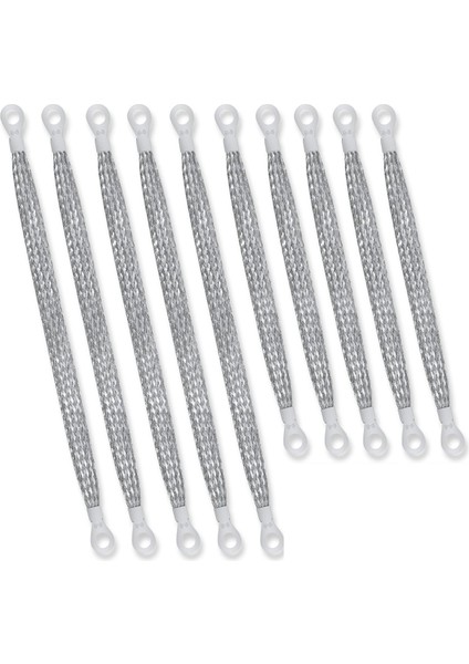 10 Adet Evrensel Otomotiv Topraklama Kayışları, 10/12 Inç Motor Topraklama Kayışı Takımı Örgülü Bakır Topraklama Kayışları (Yurt Dışından)