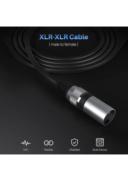 Kablo Erkek - Dişi Ses Çıkışı ve Girişi Ktv Mikrofon Xlr Kararlı Bağlantısına Uygulanır (Yurt Dışından) fırsatları