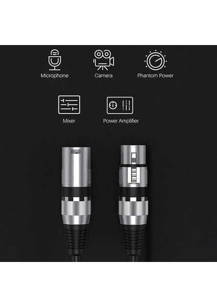 Kablo Erkek - Dişi Ses Çıkışı ve Girişi Ktv Mikrofon Xlr Kararlı Bağlantısına Uygulanır (Yurt Dışından) indirimleri