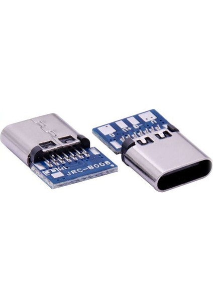 10 Adet USB 3.1 Tip C Konnektör 14 Pin Dişi Soket Yuvası Deliklerden Pcb 180 Dikey Kalkan Usb-C1 (Yurt Dışından)