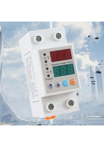 DIN-63AVAP Aşırı Gerilim Düşük Gerilim Koruyucusu Kendiliğinden Geri Dönen Gerilim Aşırı Yük Akım Sınırlayıcı Otomatik Sıfırlama Tekrar Kapatıcı (Yurt Dışından) fiyatları