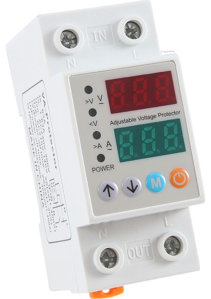 DIN-63AVAP Aşırı Gerilim Düşük Gerilim Koruyucusu Kendiliğinden Geri Dönen Gerilim Aşırı Yük Akım Sınırlayıcı Otomatik Sıfırlama Tekrar Kapatıcı (Yurt Dışından) fırsatları