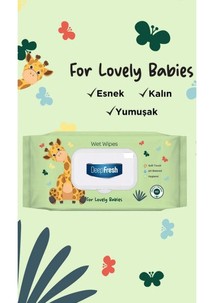 Deepfresh Islak Mendil Lovely Babies Zürafa 100 Yaprak