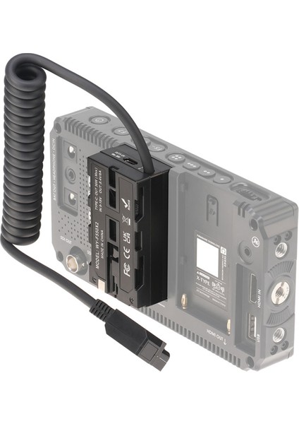Dslr F970/F750/F530/F330 D-Tap'tan Çift F550 Analog'a Uygun Taşınabilir Kukla Pil Monitör Güç Kablosu (Yurt Dışından)