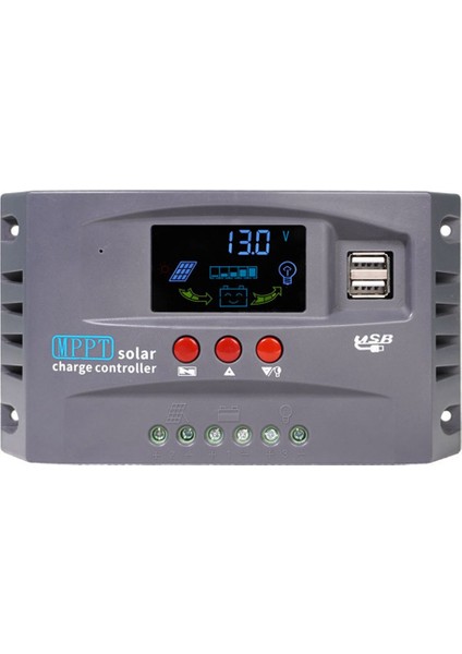 10A 12V 24V Mppt Güneş Şarj Kontrol Cihazı 50VDC Pv Regülatörü Lityum Lifepo4 Jel Kurşun Asit Için Renkli Ekran (Yurt Dışından)