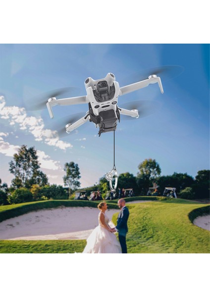 Djı Mini 4 Pro Için Drone Fırlatıcısı Uzaktan Kumandalı Evrensel Teslimat Damlalığı Tip C Şarjlı Daha Uzağa Atış (Yurt Dışından)