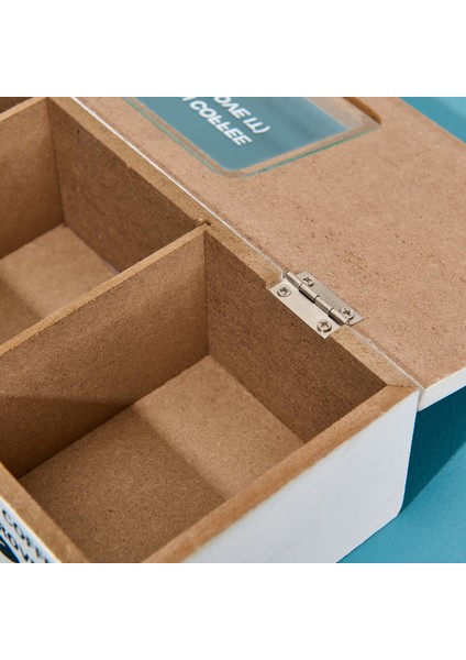 Dekoratif Ahşap Çay Kutusu - Kahverengi - 32,5X12X6,6 cm fırsatları