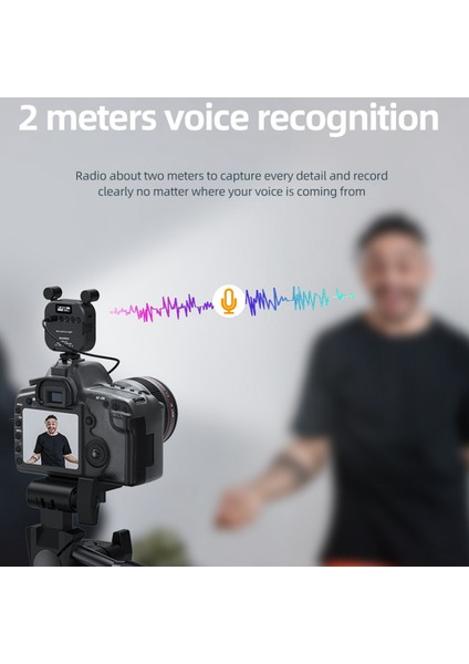 2500K-9000K Mikrofon LED Dolgu Işığı LED Mini Video Vlog Akıllı Telefon Slr Kamera Için Tam Renkli Rgb Mikrofon Işığı V03-BEYAZ (Yurt Dışından)