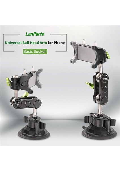 Lanparte Yeni Telefon Tutucu Araba Telefon Tutucu Sabitleyici Telefon Selfie Çubuğu 360° Dönebilen Braket (Yurt Dışından) indirimleri