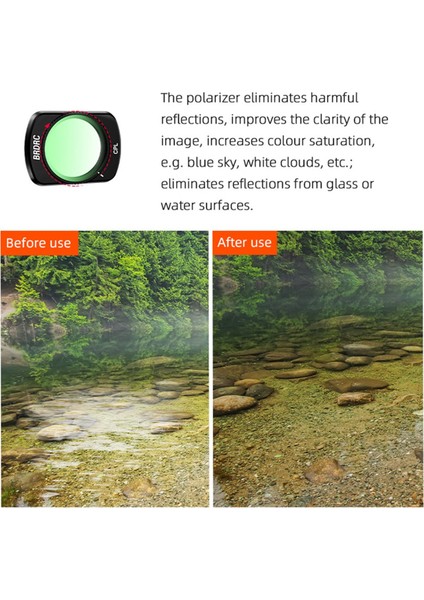 Brdrc Filtre Kiti Uv Cpl ND16 Filtre Seti Djı Osmo Pocket 3 Aksesuarları Kamera Optik Cam Filtreleri (Yurt Dışından) fırsatları