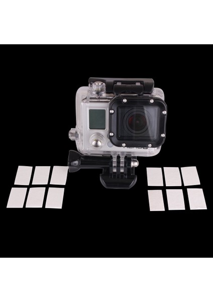 Gopro Hd Hero 4 3 + 3 2 1 Için Spor Dv Kamera Için 12 Adet Levha Buğu Önleyici Su Geçirmez Neme Dayanıklı Geri Dönüşüm Ekler (Yurt Dışından)
