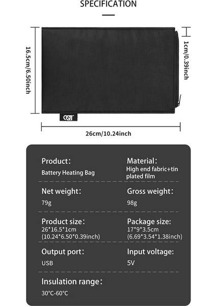 Djı Mini 4 Pro/mini 3/avata/mini 2/2se/air 2s Pil Isıtma Çantası Patlama Pil Çantaları Için Cqt Rc Pil Isıtma Çantası (Yurt Dışından)