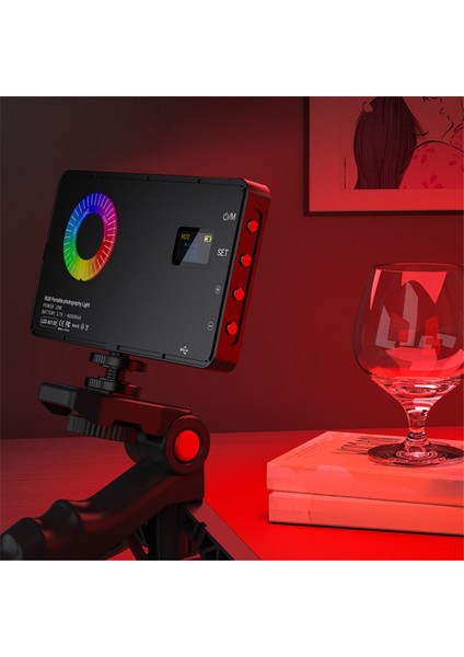 Rgb LED Video Dolgu Işığı 4000MAH Pil Şarj Edilebilir Video Işığı Fotoğrafçılık Video Canlı Dolgu Için Kullanılır (Yurt Dışından)