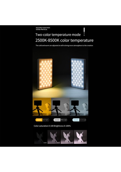 Rgb LED Video Dolgu Işığı 4000MAH Pil Şarj Edilebilir Video Işığı Fotoğrafçılık Video Canlı Dolgu Için Kullanılır (Yurt Dışından) fırsatları