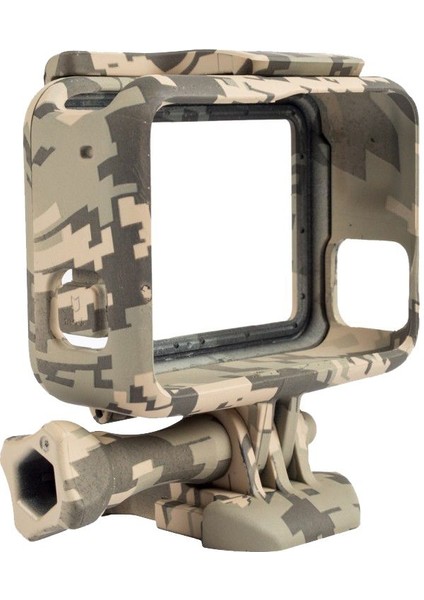 Gopro Hero 5 Için Koruyucu Muhafaza Kılıfı Dış Mekan Kamuflajı Go Pro Hero 5 Için Standart Çerçeve Çerçevesi Gopro Aksesuarları Için Kılıf, Gri Kamuflaj (Yurt Dışından)