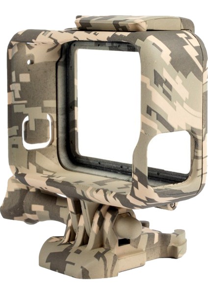 Gopro Hero 5 Için Koruyucu Muhafaza Kılıfı Dış Mekan Kamuflajı Go Pro Hero 5 Için Standart Çerçeve Çerçevesi Gopro Aksesuarları Için Kılıf, Gri Kamuflaj (Yurt Dışından)