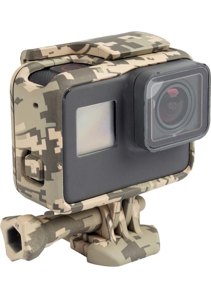 Gopro Hero 5 Için Koruyucu Muhafaza Kılıfı Dış Mekan Kamuflajı Go Pro Hero 5 Için Standart Çerçeve Çerçevesi Gopro Aksesuarları Için Kılıf, Gri Kamuflaj (Yurt Dışından)