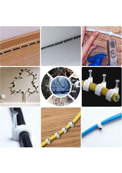 7mm Kablo Kelepçesi Yuvarlak Çelik Kablo Çivi Kelepçesi Tel ve Kablo Sabit Hat Tipini Düzenlemek Için Kullanılır (Yurt Dışından) modelleri
