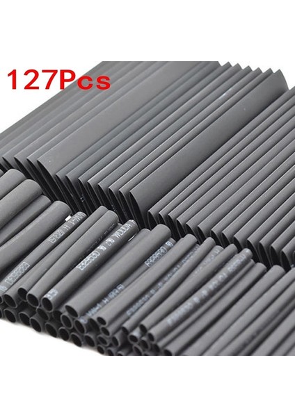 127 Adet Shrink Sleeve Boru Boru Çeşitleri Kiti Elektrik Bağlantısı Elektrik Teli Sarma Kablosu (Yurt Dışından)