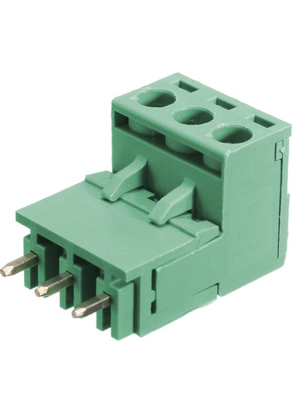 10 Adet 5.08MM Pitch 3pin Plug-In Vidalı Pcb Terminal Bloğu Konnektörü Sağ Açı (Yurt Dışından)