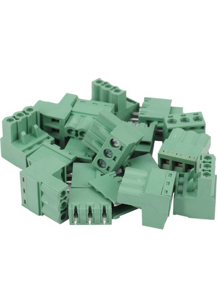 10 Adet 5.08MM Pitch 3pin Plug-In Vidalı Pcb Terminal Bloğu Konnektörü Sağ Açı (Yurt Dışından)
