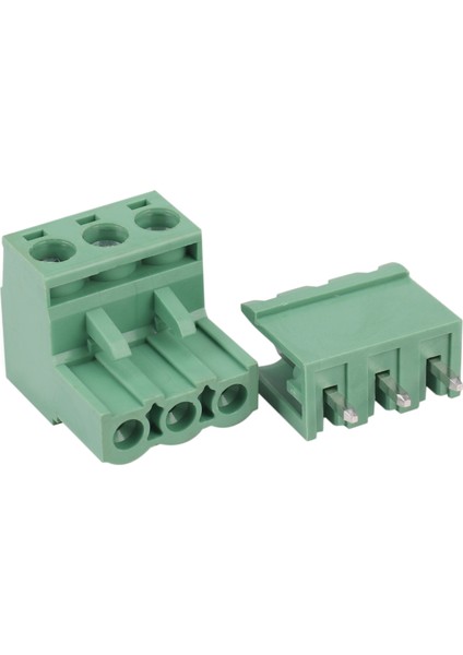10 Adet 5.08MM Pitch 3pin Plug-In Vidalı Pcb Terminal Bloğu Konnektörü Sağ Açı (Yurt Dışından)